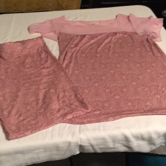 Ladies pink PJs  size medium - Picture 4 of 5
